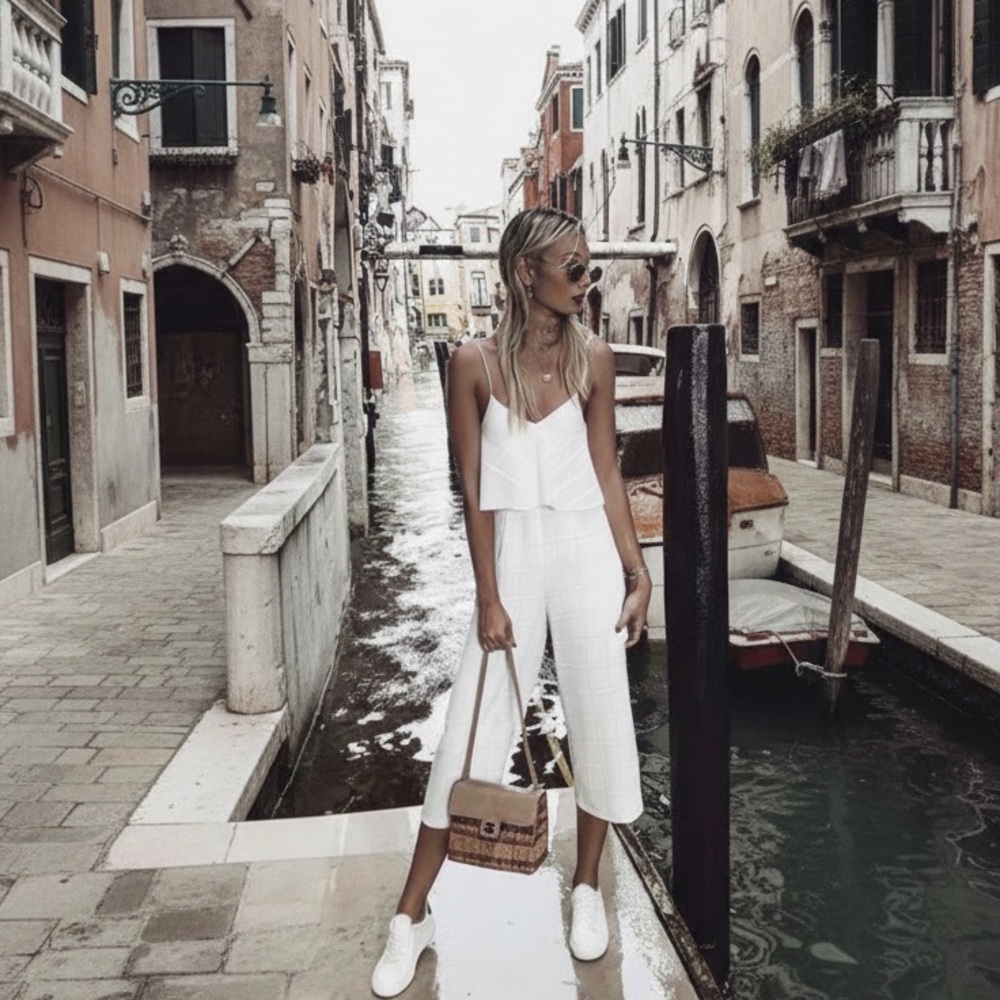 Finders keepers Women's White and Cream Jumpsuit - Picture 1 of 7
